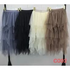 3 Camadas Saias Em Tule Plissado De Cintura Alta Midi Tutu Para Meninas E Senhoras