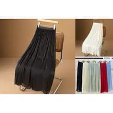 Saia de Tule Longa Feminina Brilho Forrada Evangélica Elegante（JK1004-1）