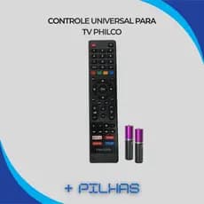 Controle Remoto Compatível Com TelevisãoTv Philco + Pilhas