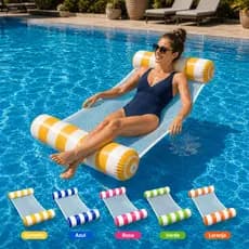 Boia Inflável Rede De Piscina Flutuante Colchão Água