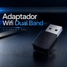 Adaptador USB Wifi Dual Band 2.4GHz 5GHz 600Mbps Sem Fio Para Laptops De Mesa Notebook Computador