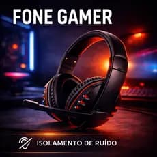 Fone Gamer Headset Com Microfone Com Fio Jogos P2 Computador Console Celular