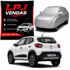 Capa De Cobrir Carro Kwid Com Forro Com Forro 100% Impermeável Protege Sol Chuva Poeira Anti-UV