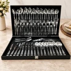 Maleta Conjunto Talheres Aco Inox 70 Pecas Completo Duravel Pratico