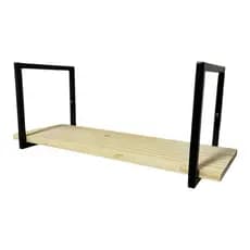 Prateleira de Parede Estilo Industrial Suspensa Para Sala Quarto Cozinha 50 cm