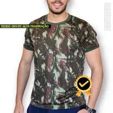 Camiseta Exercito Brasileiro Camuflada Masculina