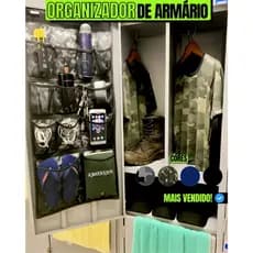 Organizador de Armário Porta objetos Roupeiro Sapateira de armário Organizador Artigo MILITAR