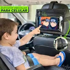 SUPORTE VEICULAR para CELULAR Encosto de Banco Do Carro ENGATE RÁPIDO Ideal P/ Passeios Viagens Dia a Dia