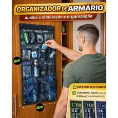 ORGANIZADOR De ARMÁRIO/ROUPEIRO HOP Porta Objetos Sapateira De Armário Auxilia ORGANIZAÇÃO OTIMIZAÇÃO + Kit Instalação