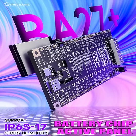 Mecânico BA27 + Detecção De Painel Ativo De Bateria De Tensão De Corrente Para iP 6s-17 400 + Modelos Android Ferramenta