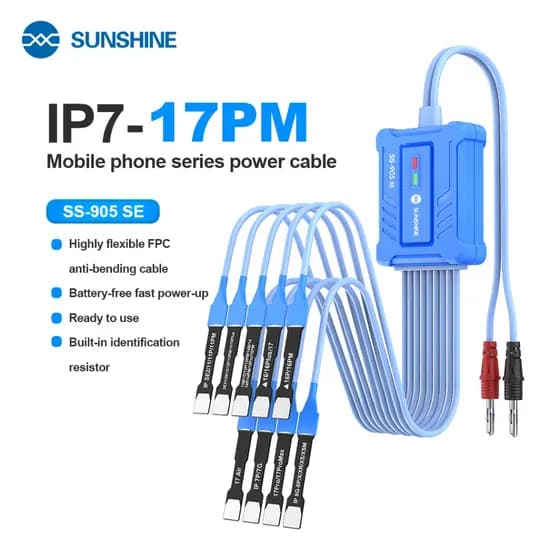 SUNSHINE SS-905 SE DC Fonte De Alimentação Cabo De Teste De Corrente Para iP7 ~ 17PM IPhone Power Boot Control Test Line