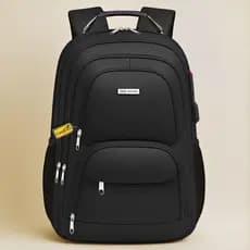 Mochila Masculina Feminina Notebook Escolar Faculdade Reforçada Resistente a Agua Saída USB/Fone