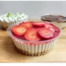 300un Embalagens redondas 170 ml REF. p640 Mini Doce Mousse Torta Pavê Oferta