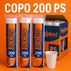300~1000  Copos Descartável 200ml PS Transparente | Festa Suco Água Refrigerante