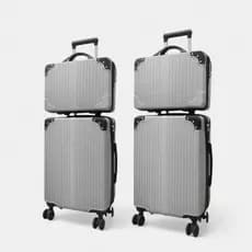 Kit de Malas de Viagem 10kg com Frasqueira Rígida – Alça Retrátil e Canto Reforçado, Ideal para Bordo e Viagens Curtas