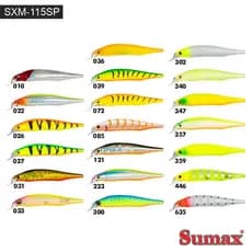 ISCA DE PESCA ARTIFICIAL X MAVERICK SMX 115 DR PLUS SUMAX FISHING NOVAS CORES