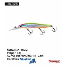 ISCA ARTIFICIAL DE PESCA STEAK MINNOW  STK 95R2 SUMAX FISHING DIVERSAS CORES