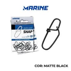Quick Lock Snap Marine Sports  Aço Inoxidavél para Iscas Artificiais 20 Unidades