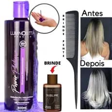 Shampoo Desamarelador Ação 2 Minutos S/amônia 500ml Original + Brinde