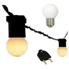 Varal De Luz 20 Metros + 20 Lâmpadas De Led - Envio imediato