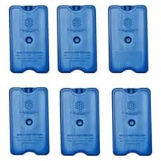 6 Placa Gelo Reutilizável 500ml Bolsa Térmica Caixa Isopor
