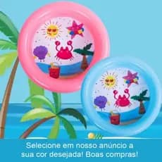 Piscina Inflável Infantil Bebê Pequena Redonda 21l Plástico