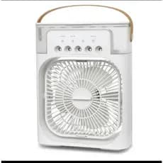 MiniRefrigerador De Ar Ventilador Umidificador Portátil Com Led Reservatório De Água Led Usb
