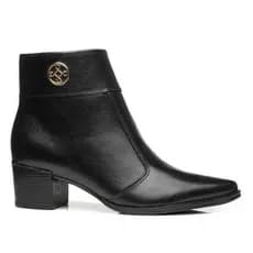 Bota Feminina Pegada COURO LEGÍTIMO Salto Bloco Baixo 5cm Confortável ORIGINAL 280512