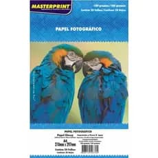 Papel Fotografico A4 Glossy Brilho 180g 60 Folhas à Prova d`´Agua