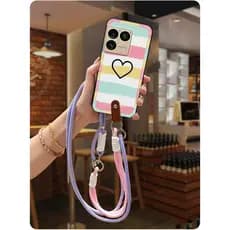 Capa De Telefone Durável TPU Para Sony Xperia1 VIII/Gen 8 À Prova De Choque Anti-Queda Graffiti Cordão Diagonal D'água T