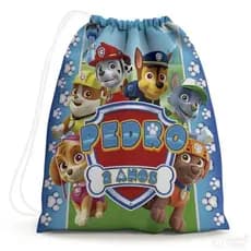 Kit 50 mochilinha  personalizada tamanho G 27 x 20cm