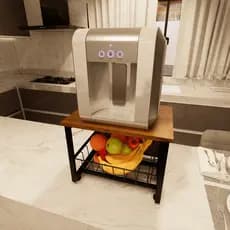 Fruteira Para Bancada Mesa Preto Fosco