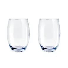 2 Copos California Redondo Vidro Transparente Mesa 450ml