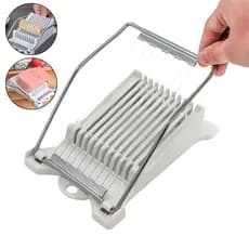 Fatiador De Queijo Profissional Inox Cortador De Frios Manual Cozinha Queijos Frutas Ovos Presunto