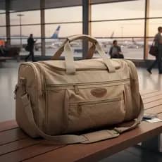 Bolsa Mala De Viagem Grande 50 Litros Transversal Lona