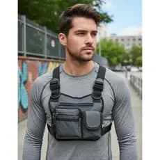 Pochete Peito Peitoral Bolsa Motoboy Mochila Frontal Treino