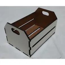 10 caixotes de feira em mdf cru 3mm 11,5 x 7,5 x 6cm