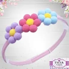 Faixinha para bebê tiara de bebe meia de seda