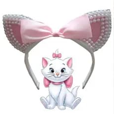 Tiara Gatinha Marie infantil / Arco Gata Marie adulto/ Orelhinhas Gatinha/ Tiara gatinha