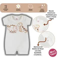 Macacão Romper, Banho de Sol Verão, P AO 1ano Algodão,Masculino ou Feminino.