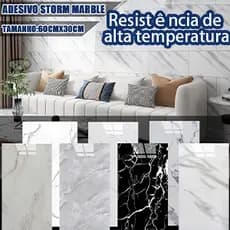 Placas 3d Revestimento De Parede Auto Adesivo Marmore 60x30cm Promoção