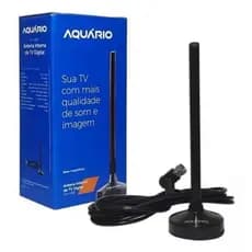 Antena Interna DTV-100P Aquario TV Digital HDTV Preto