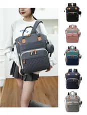 Mochila Maternidade Bolsinha Bebê Resistente Fralda Reforçada Menina Menino USB Fralda Mamadeira Termica Bolsa Conforto