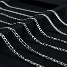 Corrente Masculina Aço Inox 316L Snake Fígaro Groumet 60cm Prata Dourada Não Escurece Pode Molhar