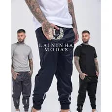 Kit 3 Calças Masculinas Tecido Frio Premium Com Bolsos Slim Fit