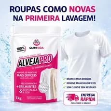 Alvejante Sem Cloro 1kg | Percarbonato de Sódio 100% Puro | Tira Manchas Difíceis roupas brancas e coloridas