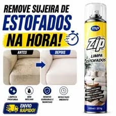 ZIP Limpa Estofados a Seco 300ml – Remove Manchas, Gordura e Sujeira de Sofá, Banco de Carro e Tecidos