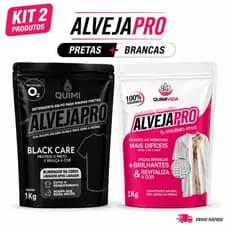 Kit Percabonato 100% 1kg + Black Care 1kg | Tira Manchas Difíceis | Não Desbota Roupas Pretas | Alvejante Sem Cloro