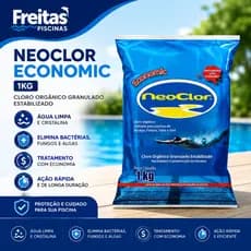 Neoclor Economic 1kg Cloro Orgânico Granulado Estabilizado Piscina