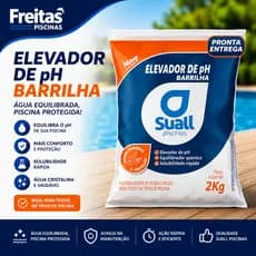 Barrilha Elevador De pH Suall 2kg Equilibrador Para Piscina